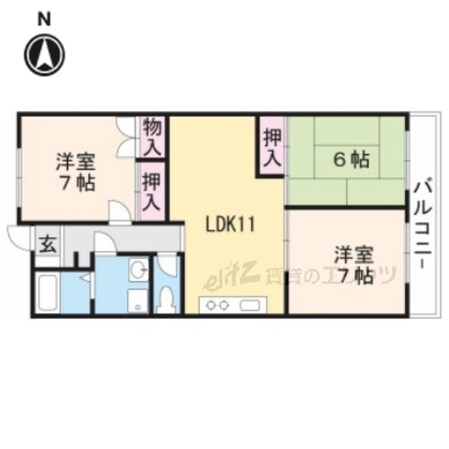 パステル新堂の物件間取画像